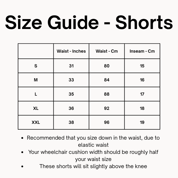 Everyday Adaptive Shorts – Made for Wheelchair Users